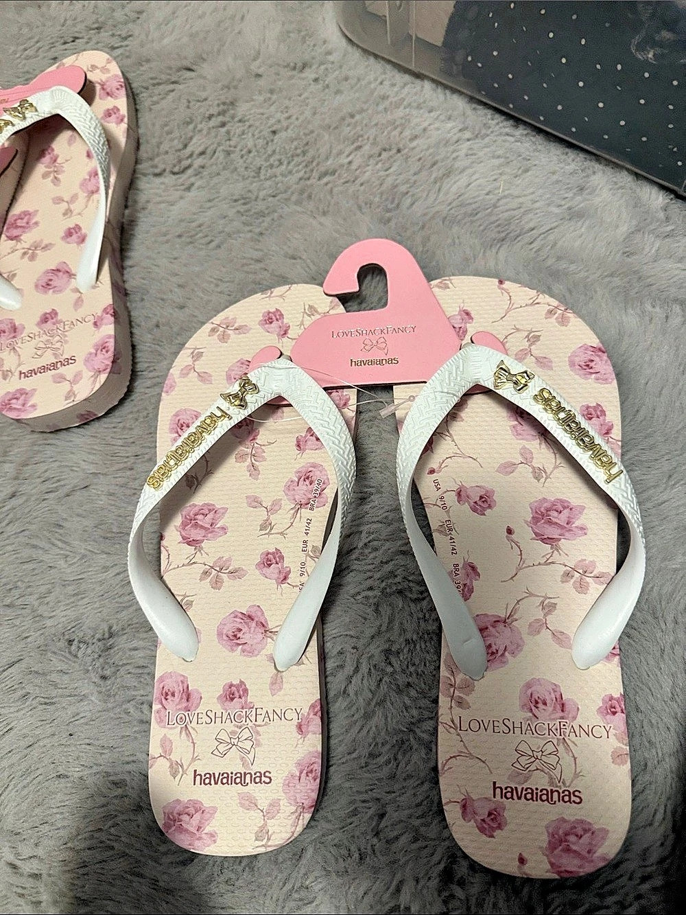 Havaianas x LoveShackFancy Top Ribbon Rosa Flip Flops